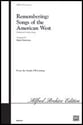 Remembering Songs of the American West TTB choral sheet music cover